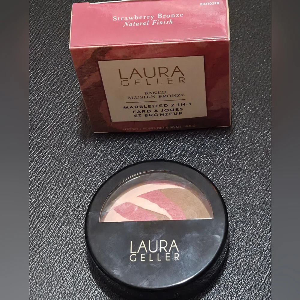 Laura Geller Baked Blush-n-Bronze Marbleized 2-in-1 in Strawberry Bronze